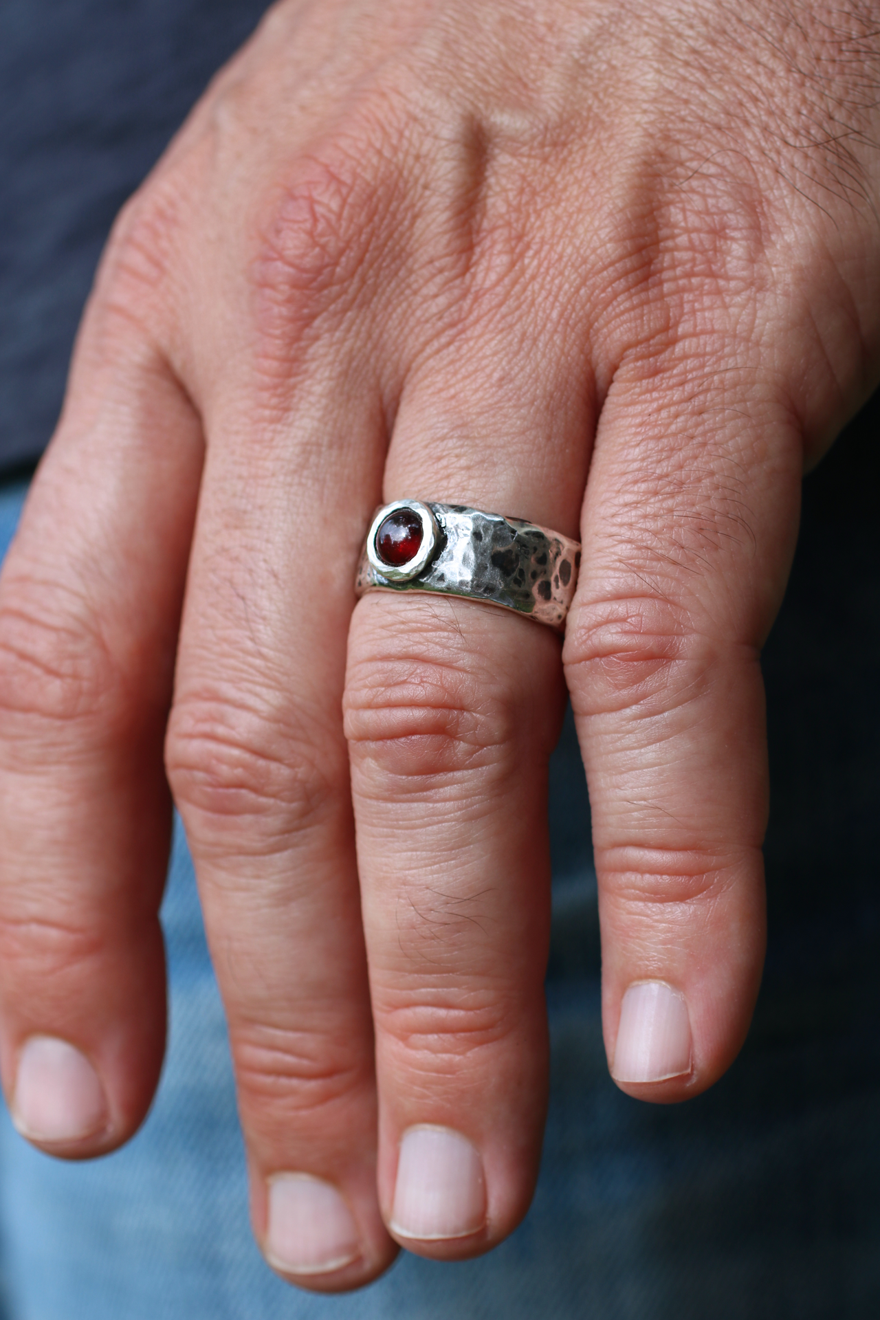 Amazon.com: Foxtail Chain Design 925 Sterling Silver Garnet Stone Men's Ring,  Handmade Silver Ring for Men, Red Garnet Stone Ring, Man Silver Garnet  Stone Ring : Handmade Products