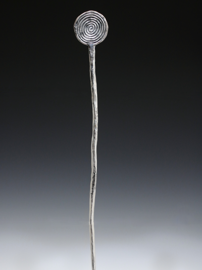 Silver Spiral Hair Stick