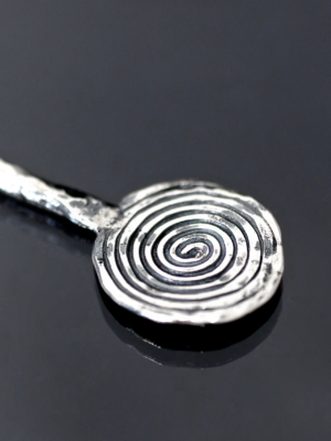 Silver Spiral Hair Stick