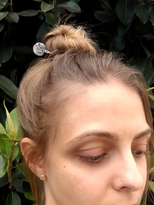 Silver Spiral Hair Stick