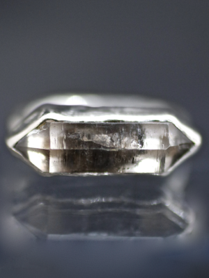 Dark Crystal Silver Ring
