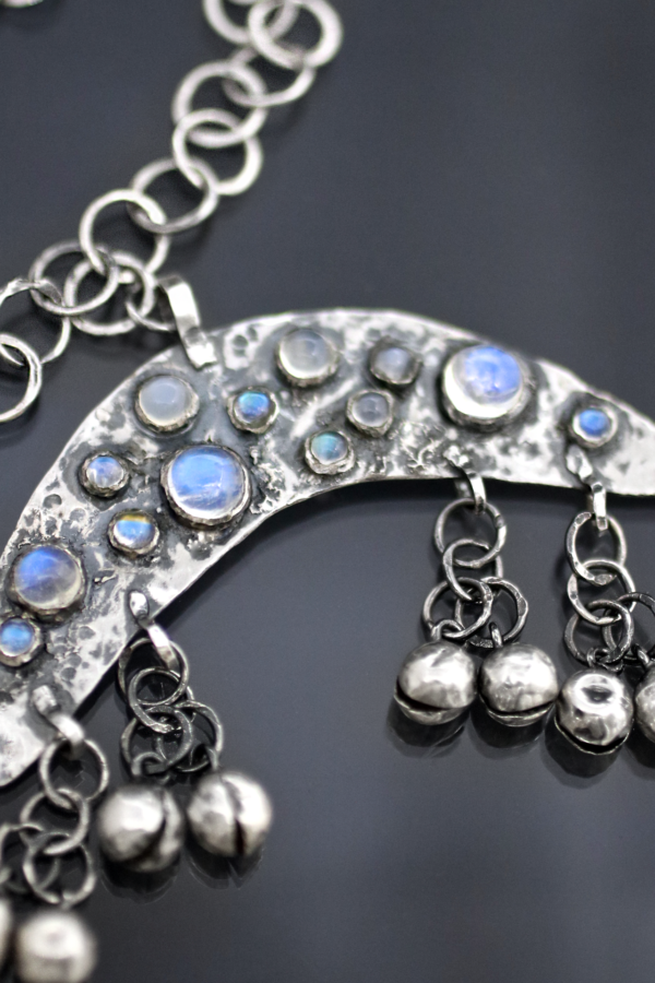 Silver Moon Goddess Necklace