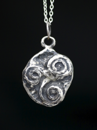 Silver Triskelion Necklace