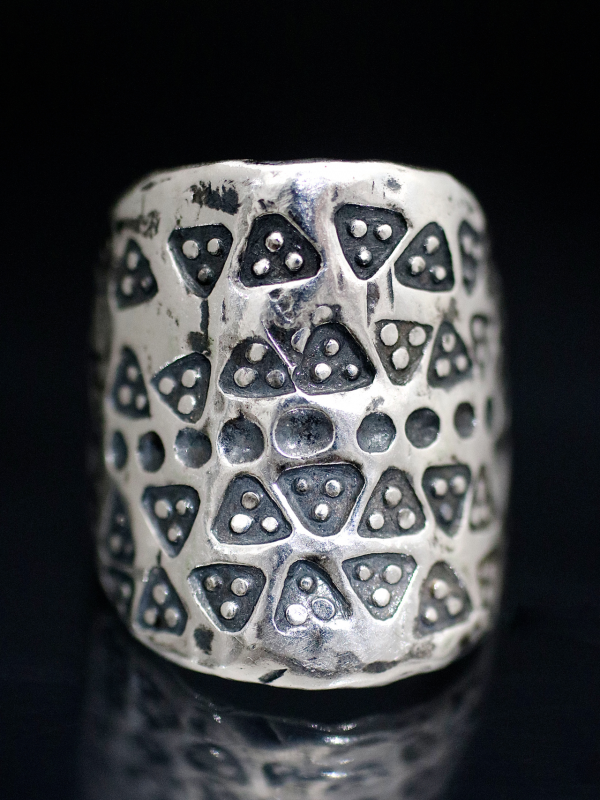 Viking Silver Shield Ring