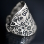 Viking Silver Shield Ring
