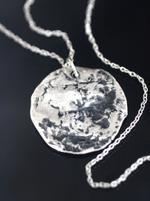 Large Ancient Silver Coin Necklace