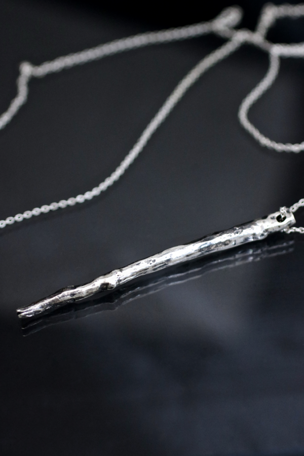 Silver Wand Necklace