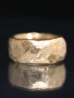 Heavy Ancient Gold Band Ring