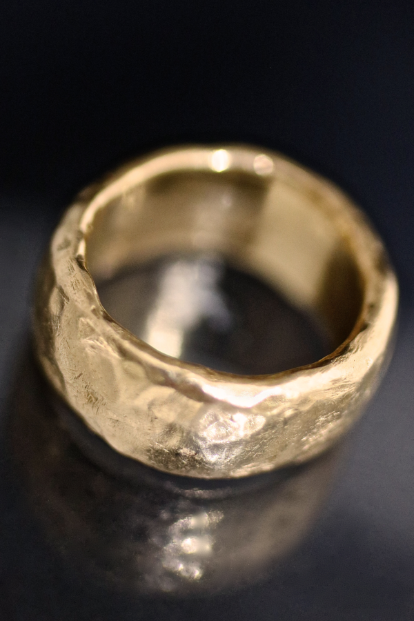 Heavy Ancient Gold Band Ring