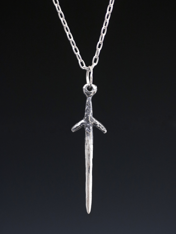 Silver Dagger Necklace