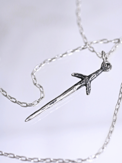 Silver Dagger Necklace