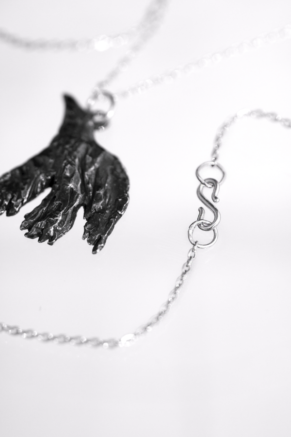 Silver Raven Necklace