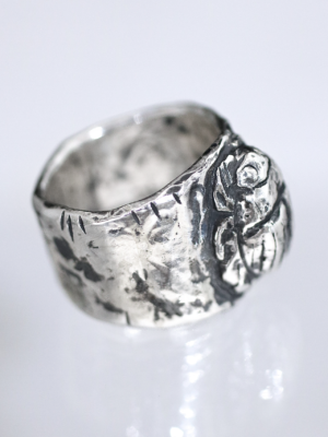 Silver Scarab Ring