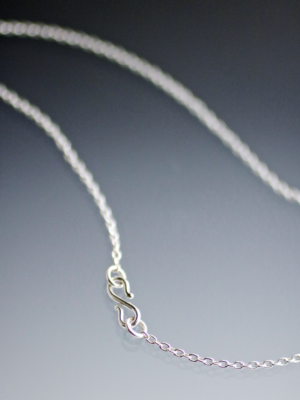 Silver Little Crescent Moon Necklace