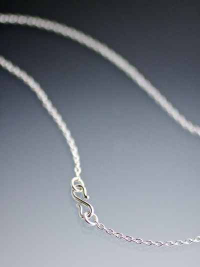 Silver Little Crescent Moon Necklace