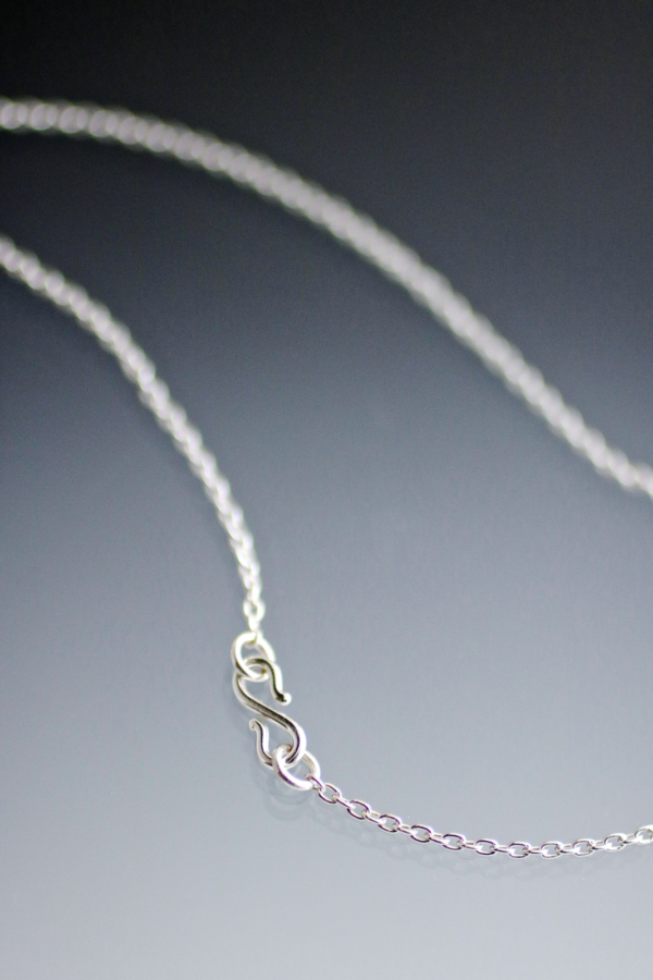 Silver Little Crescent Moon Necklace