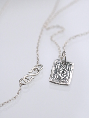 Silver Star Tarot Card Necklace