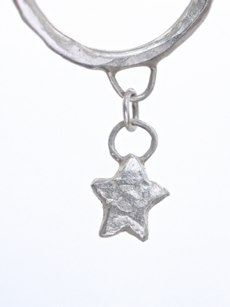 Silver Star Charm Ring