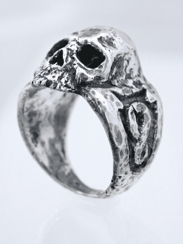 Silver Ancient Skull Ring