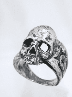 Men's Silver Ancient Skull Ring