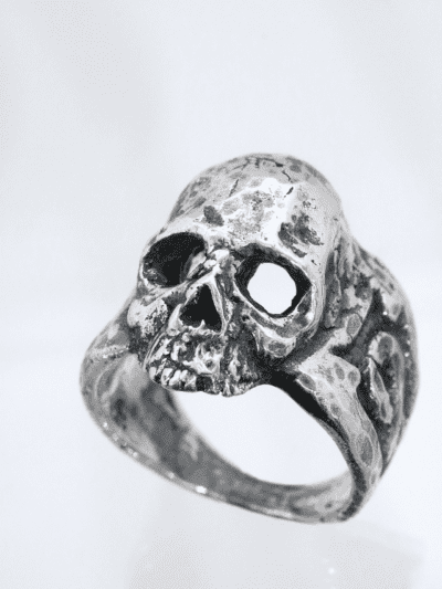 Silver Ancient Skull Ring