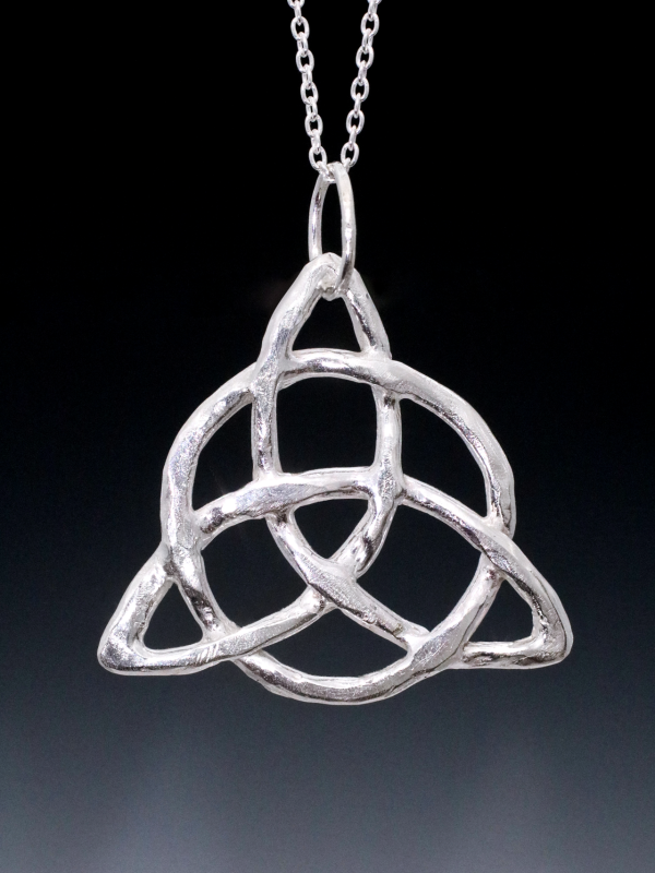 Trinity Knot Silver Necklace