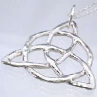 Trinity Knot Silver Necklace