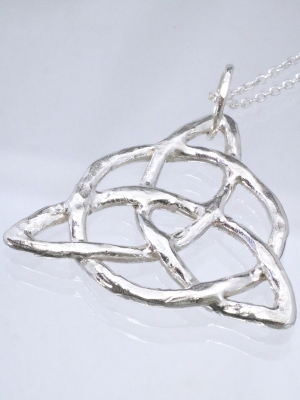 Trinity Knot Silver Necklace