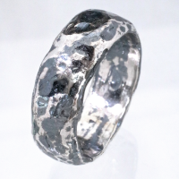 Heavy Ancient Silver Band Ring