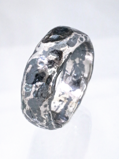 Heavy Ancient Silver Band Ring