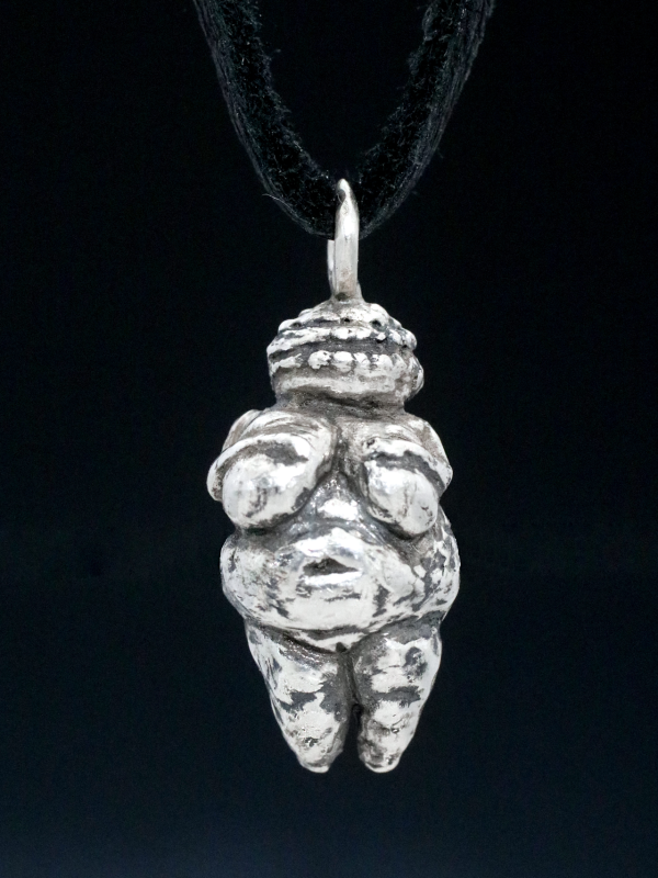 Silver Venus of Willendorf Necklace