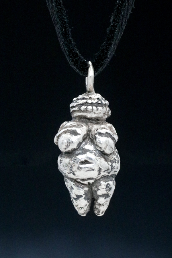 Silver Venus of Willendorf Necklace