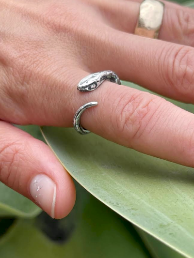 Ancient Silver Snake Ring