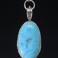 Turquoise Blue Nile Silver Necklace