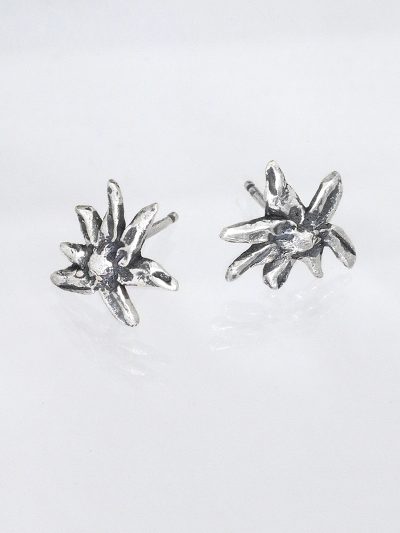 Wildflower Silver Stud Earrings