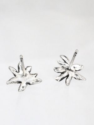 Wildflower Silver Stud Earrings