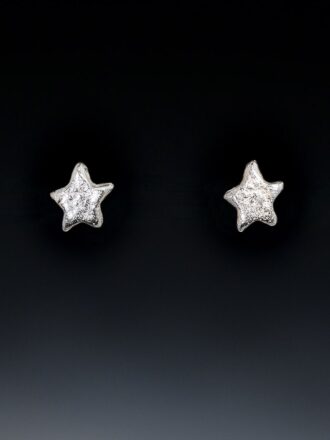 Silver Star Stud Earrings