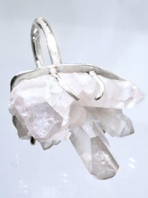 Crystal Power Silver Ring