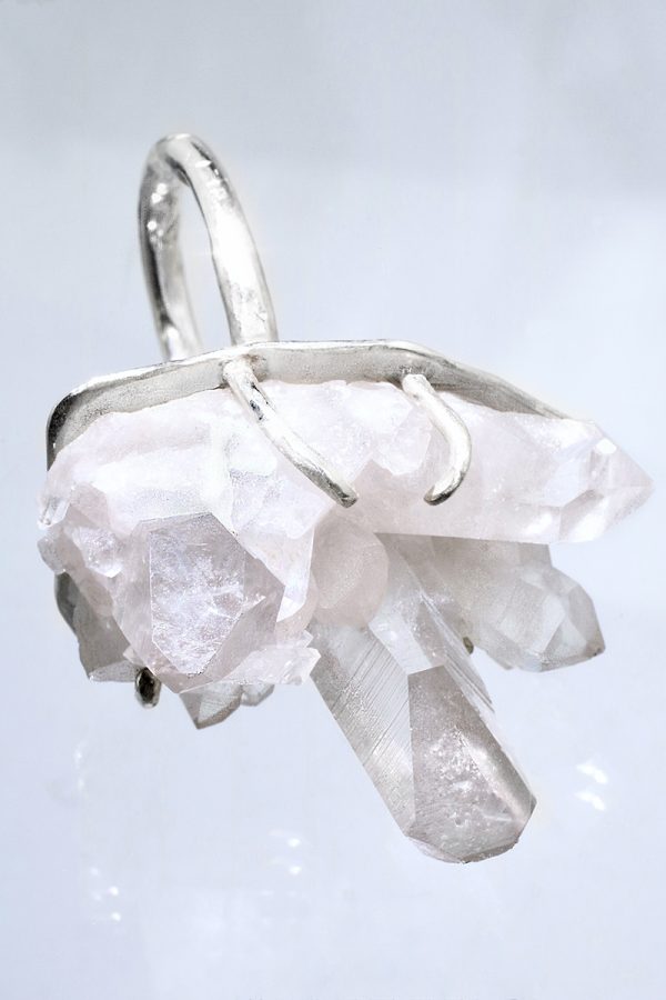 Crystal Power Silver Ring