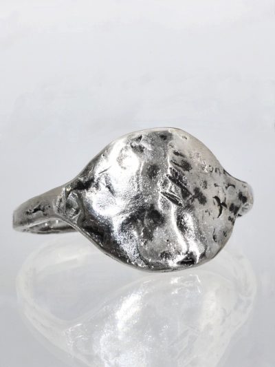 Ancient Silver Oval Ring