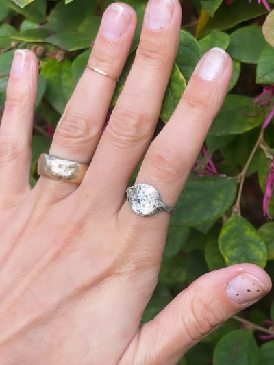 Ancient Silver Oval Ring