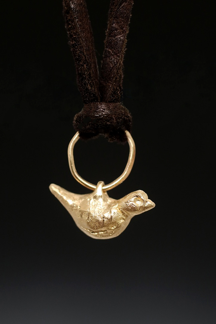 c. 1850 Napoleon III Gold Bird Nest Pendant — Heart of Hearts Jewels