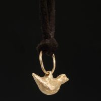 Gold Bird Talisman Necklace