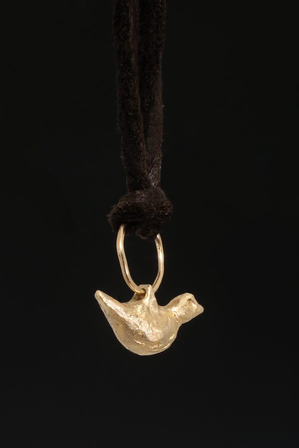 Gold Bird Talisman Necklace