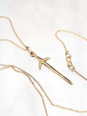 Gold Dagger Necklace