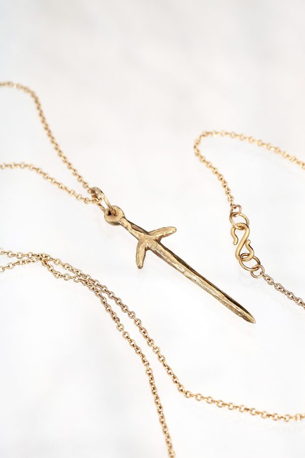 Gold Dagger Necklace