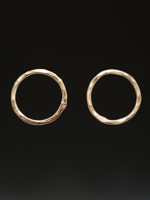 Gold Eclipse Stud Earrings