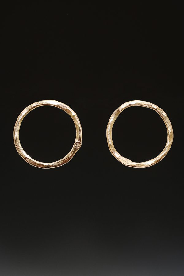 Gold Eclipse Stud Earrings