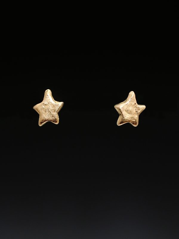 Gold Star Stud Earrings