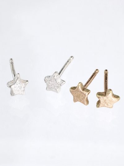 Gold Star Stud Earrings